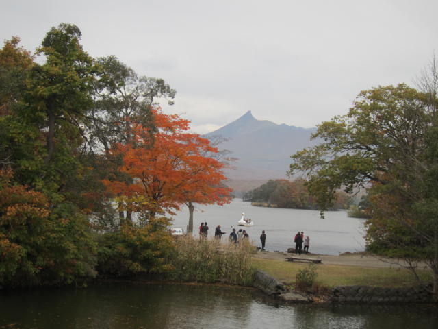 ２・大沼国定公園紅葉と駒ヶ岳.JPG